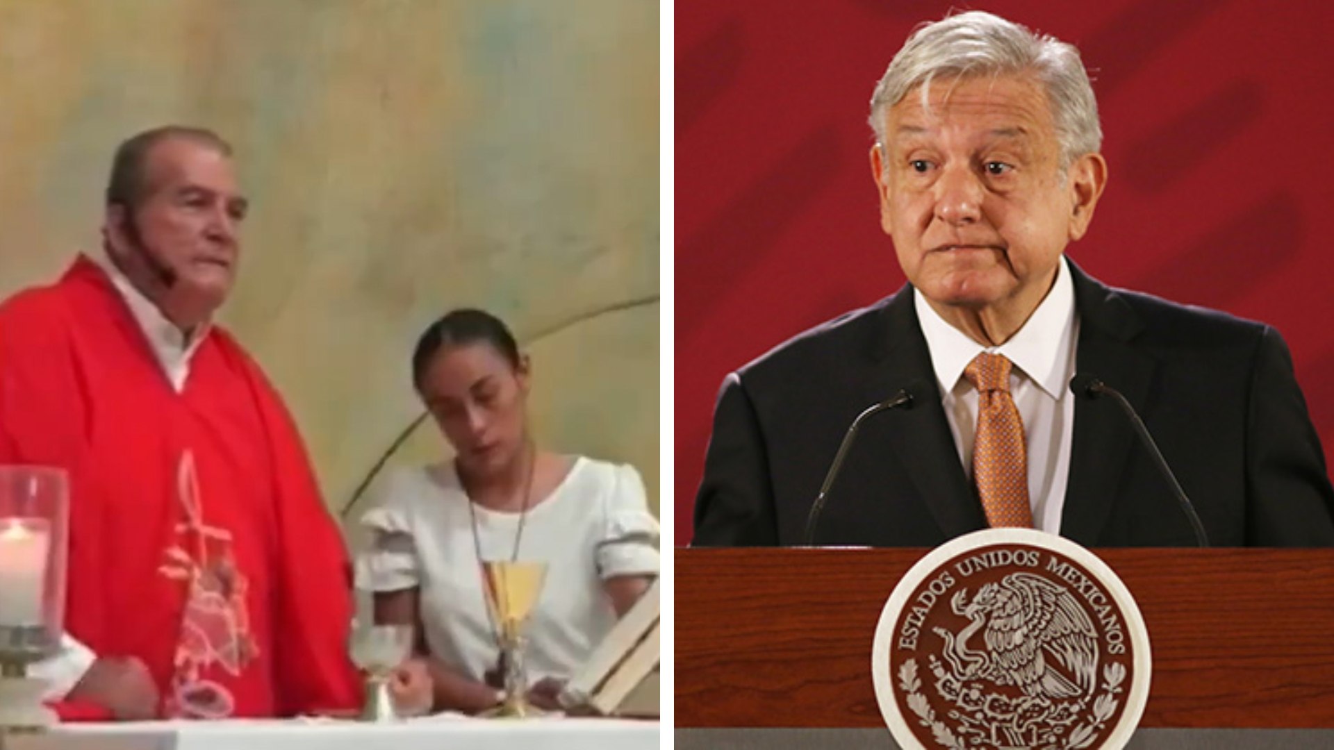 Sacerdote lanza tremendo mensaje a AMLO en plena misa