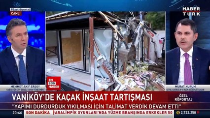 Murat Kurum'dan İBB'ye: Boğaz'da kaçak yapıya izin vermeyin