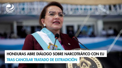 Honduras abre diálogo sobre narcotráfico con EU tras cancelar tratado de extradición