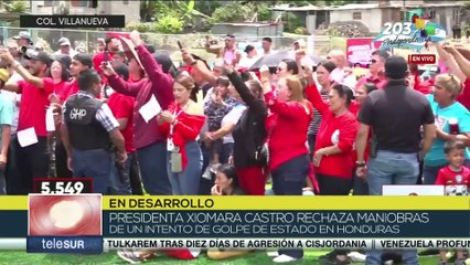 Pdta. Xiomara Castro defiende la voluntad del pueblo