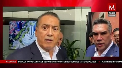 Download Video: Manlio Fabio Beltrones aclara que votara contra reforma judicial; 'Alito' Moreno celebra esa decisión