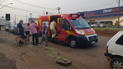 Mulher sofre queda e fica ferida no Bairro Universitário em Cascavel