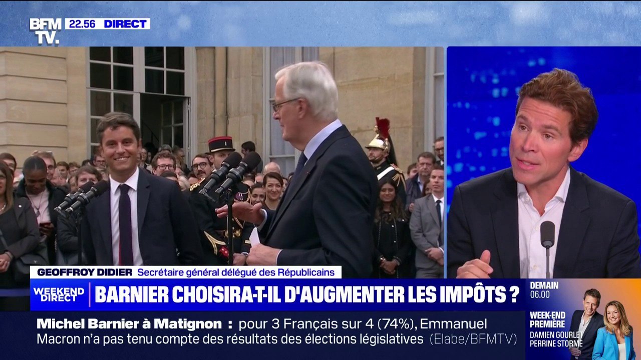 Geoffroy Didier (LR): "Au sein des Républicains, nous souhaitons que les impôts n'augmentent pas mais que la dépense publique baisse pour diminuer la dette"
