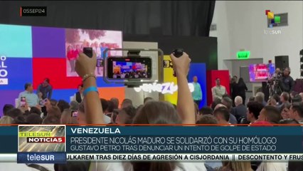 Pdte. Maduro reitera su apoyo y cooperación con Colombia