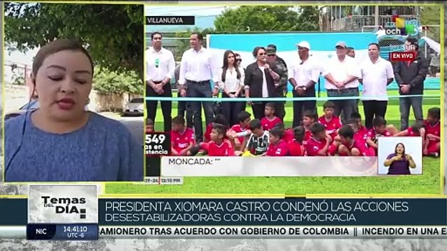 Pdta. Xiomara Castro condena acciones contra la democracia