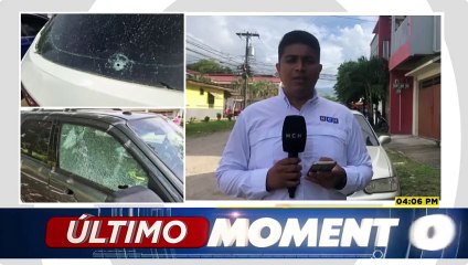 Tirotean vehículos de dos dirigentes magisteriales en un restaurante de Sonaguera