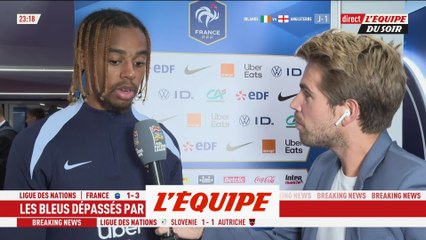Bradley Barcola : « Il faut réagir lundi, on se le doit » - Foot - Ligue des Nations - Bleus