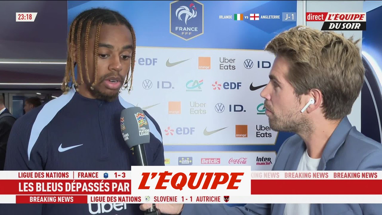 Bradley Barcola : « Il faut réagir lundi, on se le doit » - Foot - Ligue des Nations - Bleus