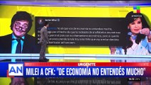  FUERTE CRUCE EN REDES SOCIALES entre Cristina Kirchner y Javier Milei