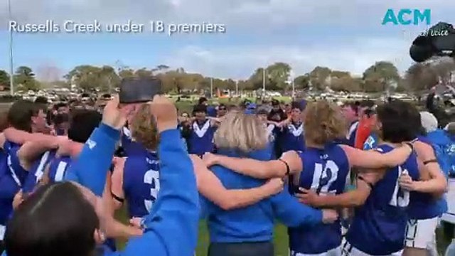 Russells Creek under 18 premiers