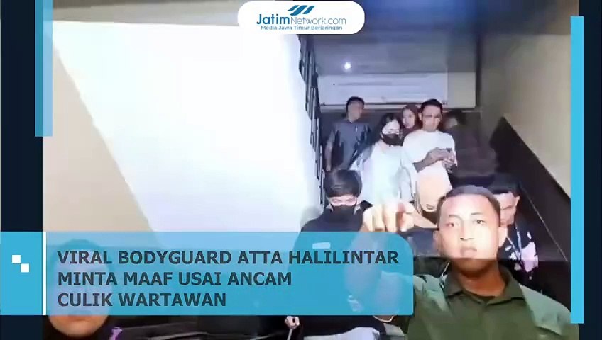 HEBOH BODYGUARD ATTA HALILINTAR MINTA MAAF USAI ANCAM CULIK WARTAWAN