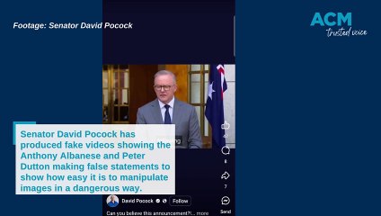 David Pocock produces fake videos to make a point