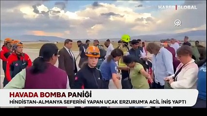 Bomba ihbarı asılsız çıkan Hindistan uçağındaki yolcular, kalkış saatini bekliyor