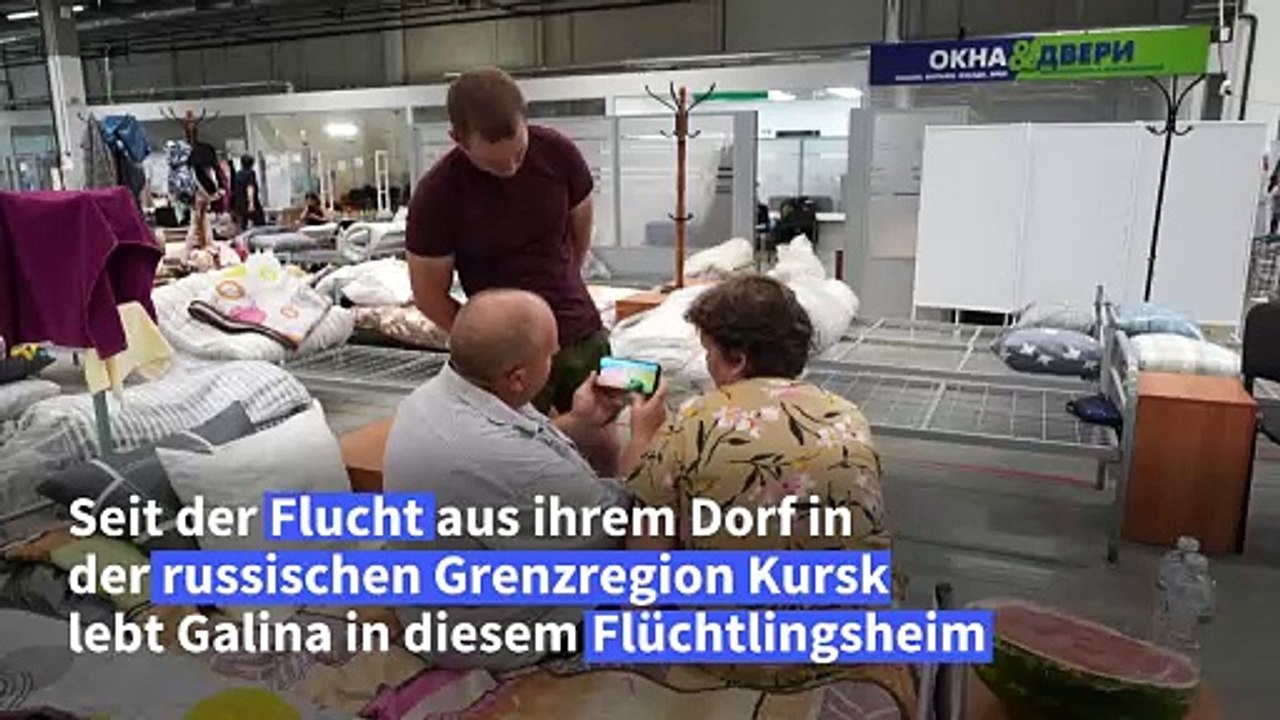 Leben im Provisorium: Flucht vor ukrainischen Angriffen