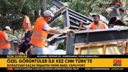 Video | Özel görüntüler ilk kez CNN TÜRK’te: BOĞAZ'DAKİ KAÇAK İNŞAAT YIKIMI BİTTİ!