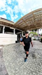 Because Smile Is Cost Nothing... Workout Saturday Morning...  #ShuffleAndStrides #RunnersCommunity #Kuta #Bali