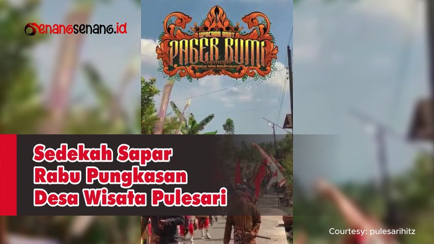 Sedekah Sapar Rabu Pungkasan Desa Wisata Pulesari