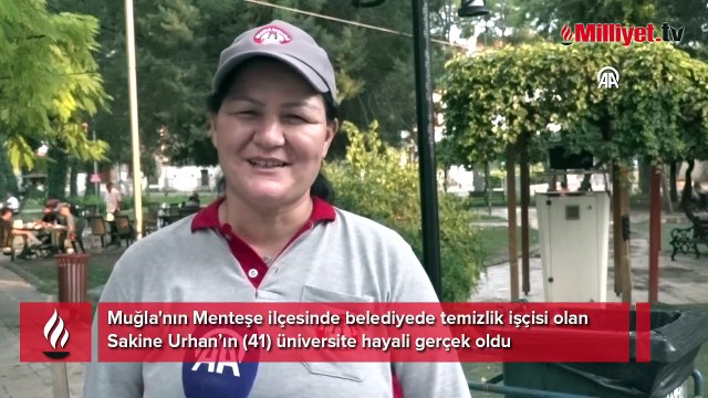 Belediyede temizlik işçisi Sakine'nin üniversite başarısı: Bir kadının azimle neler yapacağına şahit olduk