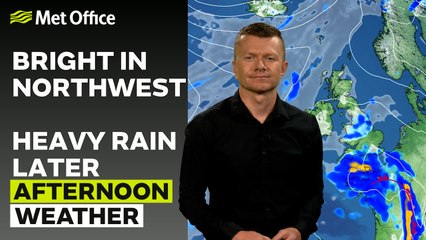 Met Office Afternoon Weather Forecast 07/09/24 - Bright up north, rainy down south