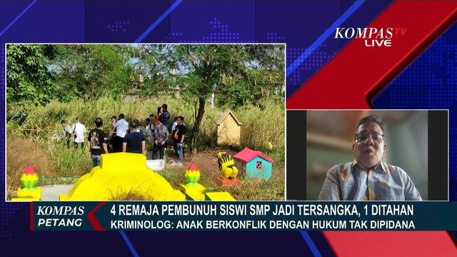 [FULL] Penjelasan Kriminolog UI soal Penanganan Hukum Kasus 4 Remaja Bunuh Siswi SMP di Palembang
