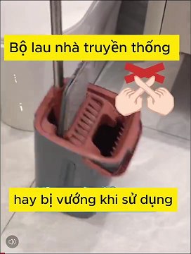 Bộ Lau Nhà Tự Vắt 2024 Siêu Mỏng Cây Lau Nhà Tự Vắt Thông Minh Xay 360 40 cm 2024 2 Ngăn NP02_1