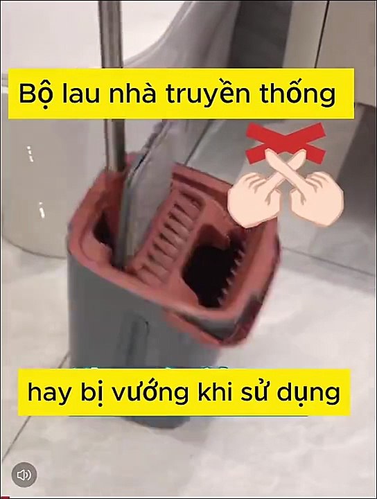 Bộ Lau Nhà Tự Vắt 2024 Siêu Mỏng Cây Lau Nhà Tự Vắt Thông Minh Xay 360 40 cm 2024 2 Ngăn NP02_1