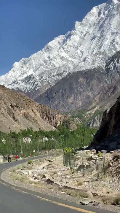 Rakapushi mountain view ️ _ gilgit baltistan _ pakistan #rakaposhi #mountain #gilgit #pakistan #Natural Beauty #explore
