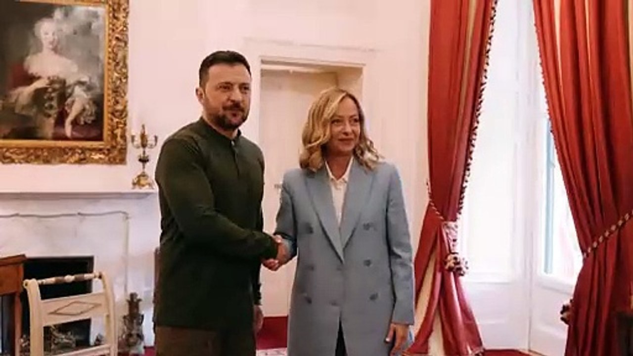 Selenskyj wirbt in Italien bei Meloni um Unterstützung