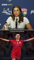 Alex Morgan's message to young girls   #AlexMorgan #WomensFootball #USA