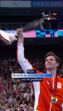 Quand tu prends ton pied sur un podium - JO Paralympiques