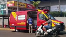 Motociclista fica ferido após se envolver em acidente na Rua Europa