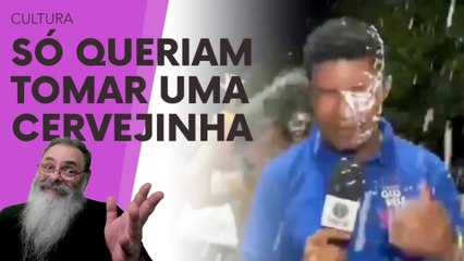 REPÓRTER da GLOBO SOCIALIZOU seu CELULAR para AJUDAR os MENINOS do LULA a TOMAR uma CERVEJINHA