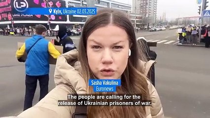 Mass demonstrations in Ukraine call for release of prisoners of war