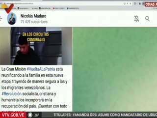 Presidente Maduro: Gran Misión Vuelta a la Patria reunifica a las familias del país