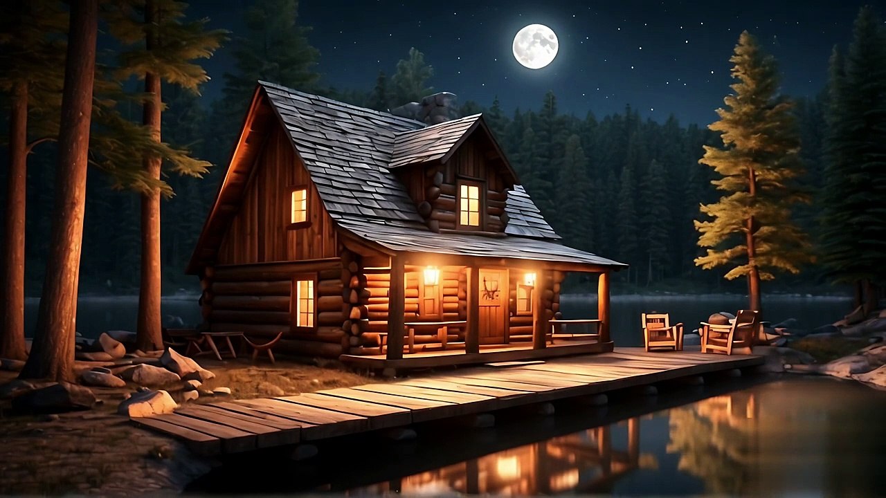 Soothing sleep music 🎵   fall into deep sleep with night sound 🌙🦉  music nature 🌳