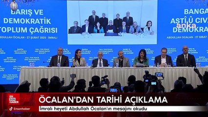 İmralı heyeti Abdullah Öcalan'ın mesajını okudu