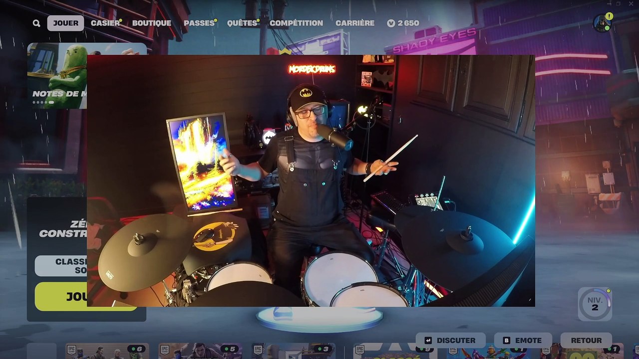 Nouvelle saison Fortnite, premier game avec ma batterie🎮, ça commence fort !