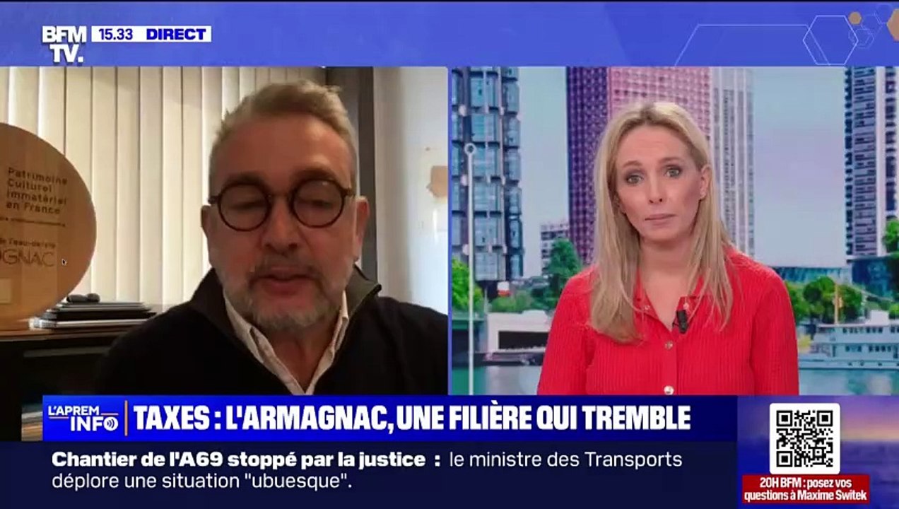 Droits de douane: "Pour l'instant, nos filières sont sur le qui-vive", explique Olivier Goujon du bureau national interprofessionnel de l'armagnac