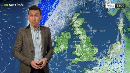 Met Office Morning Weather Forecast 28/02/2025 - Breezy in the far northwest