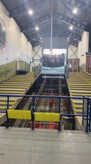 First funicular departs Base Station