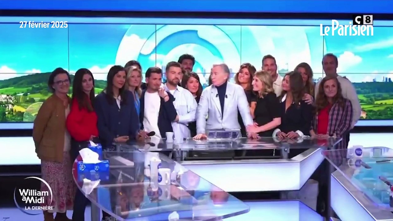 William Leymergie en pleurs sur le plateau de sa dernière émission sur C8
