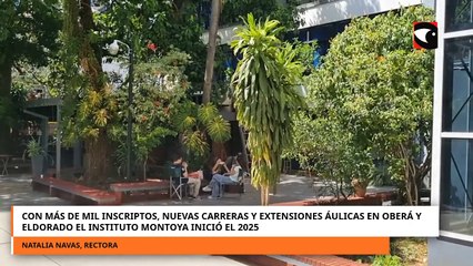 Con más de mil inscriptos, nuevas carreras y extensiones áulicas en Oberá y Eldorado el Instituto Montoya inició el 2025