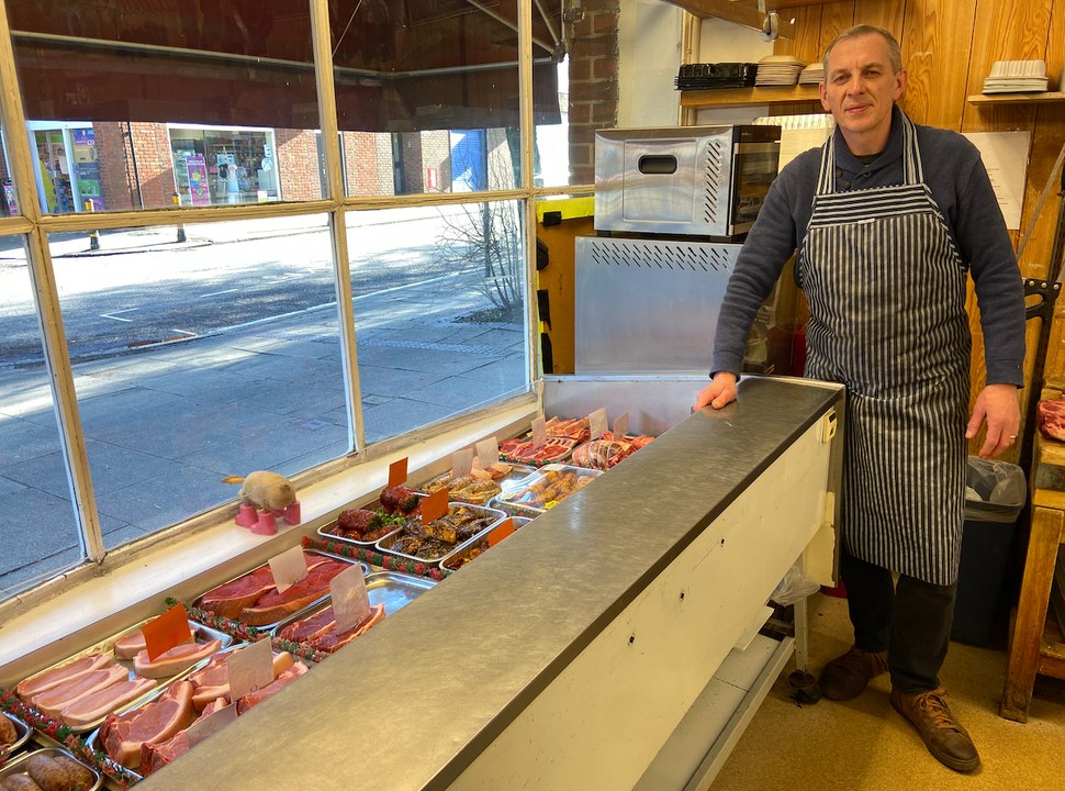 Richard Parish at Joyce & Lucas butchers