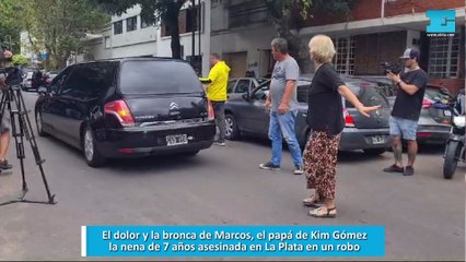 El dolor y la bronca de Marcos, el papá de Kim Gómez, la nena de 7 años asesinada en La Plata en un robo