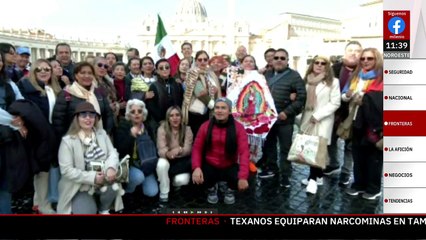 Mexicanos se reúnen en el Vaticano para pedir por la salud del Papa Francisco