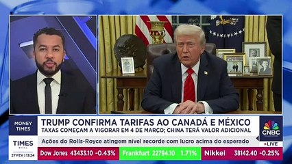 Trump impõe mais tarifas ao Canadá, México e China e eleva tensão global; Renan de Souza detalha