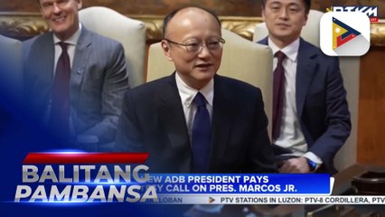 New ADB president pays a courtesy call on PBBM