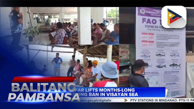 BFAR lifts months-long fishing ban in Visayan Sea
