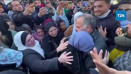 İsrail'in serbest bıraktığı Filistinli esir Esma Arafat Gazze'ye ulaştı