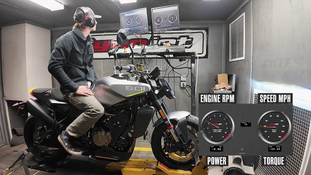 2025 Husqvarna Vitpilen 801 Dyno Test
